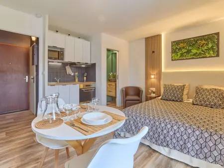 Location appartement à Barbotan les Thermes, Studio avec balcon, parking, animaux OK - 2 pers.