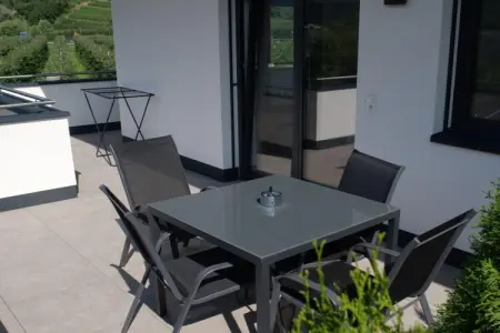 Maison Pia à Kastelbell, terrasse vue montagnes : photo 13