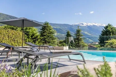 Köfele Lodge, maison 4 pers. avec piscine à Partschins : photo 5