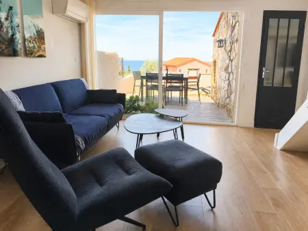 Appartement 55m² aperçu mer et piscine à Collioure : photo 3