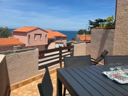Appartement 55m² aperçu mer et piscine à Collioure : photo 14