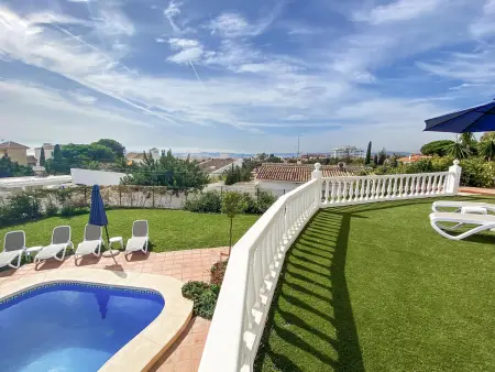 Location villa à Fuengirola, Villa avec piscine et climatisation, vue mer - 8 pers.