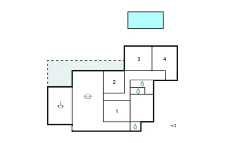 Maison 6 pers. avec piscine chauffée à Lanton : photo 22