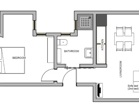 Appartement lumineux Eixample, métro Entença - 2 pers. : photo 11