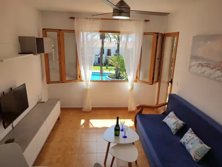 Appartement 1 chambre avec terrasse et jardin - La Manga : photo 13