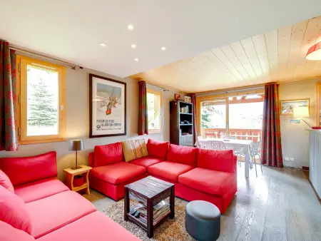 Appart 57m² balcon Sud, vue pistes - 6 pers. : photo 1