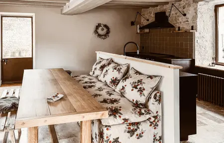 Maison 70 m² en pierre, jardin clôturé à La Boissière : photo 4