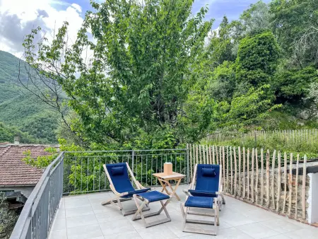 Maison Laetitia à Pieve di Teco, vue montagne : photo 14