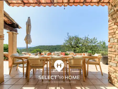 Location villa à Bormes les Mimosas, Bastide avec vue mer, animaux OK - 10 pers.