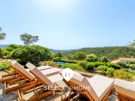Bastide avec vue mer, animaux OK - 10 pers., Villa 10 personnes à Bormes les Mimosas - Photo 1
