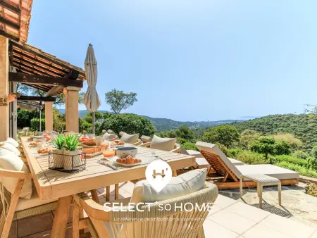 Bastide avec vue mer, animaux OK - 10 pers., Villa 10 personnes à Bormes les Mimosas - Photo 19
