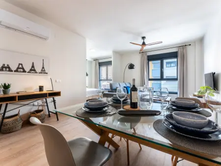 Studio 63m² climatisé pour 4 à Málaga : photo 11