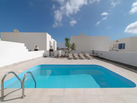 Location villa à Playa Blanca, Villa avec piscine privée - 6 pers.