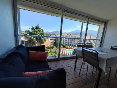 Duplex 6 pers, terrasse 11m², clim, parking à Argelès-Plage