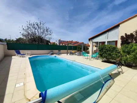 Location villa à Argelès sur Mer, Maison climatisée avec piscine, parking, et WIFI - 6 pers.