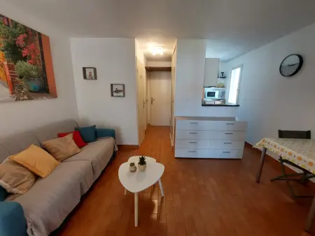 Studio cabine 4 pers. à 600m de la plage, parking privé : photo 5