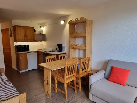Location appartement à Plagne Aime 2000, Studio rénové, animaux admis - 4 pers., vue pistes