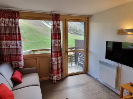 Studio 26m² rénové vue pistes, accès PMR - Plagne Aime : photo 6