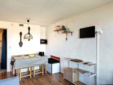 Studio skis aux pieds, vue vallée - 5 pers., Appartement 5 personnes à Le Corbier - Photo 6