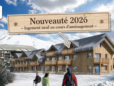 Location appartement à La Toussuire, Appartement moderne, vue montagnes - 12 pers.