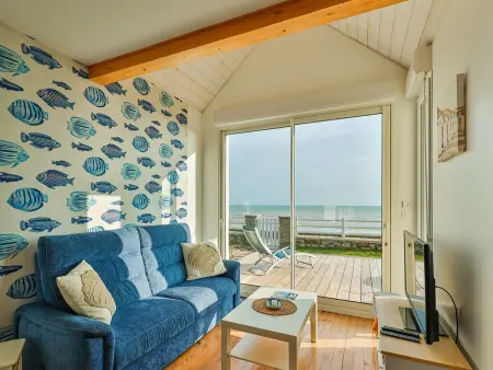 Maison front de mer avec accès direct plage à Quinéville : photo 4