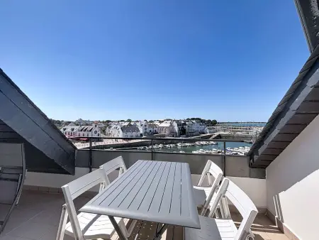 Duplex 3 pièces face au port avec vue mer à Quiberon : photo 14