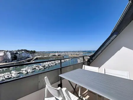 Duplex 3 pièces face au port avec vue mer à Quiberon : photo 15