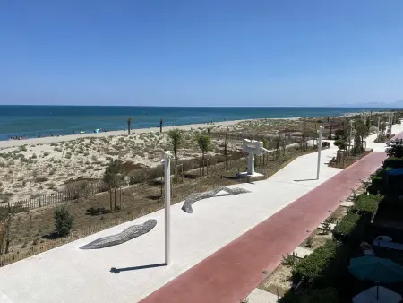 Appartement 2 pièces vue mer, 50m plage, animaux : photo 12
