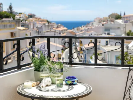 Location appartement à Carvoeiro, Appartement vue mer et piscine commune - 4 pers.