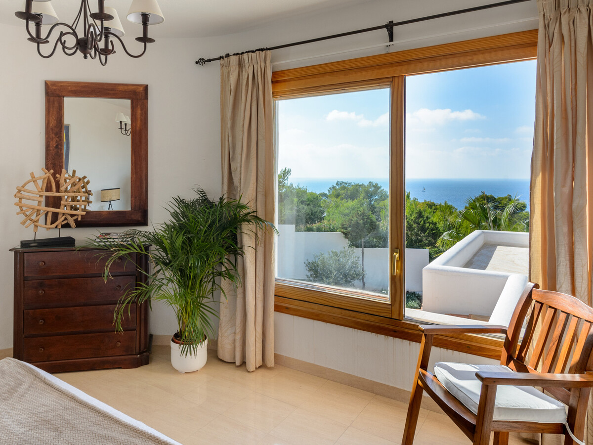 Villa ibizienne Cala Vadella, piscine et vue mer - Photo 34