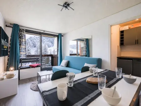Location appartement à Le Corbier, Studio, animaux admis, vue pistes - 4+1 pers.