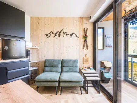 Studio 27m² vue piste - 5 pers. La Toussuire : photo 3