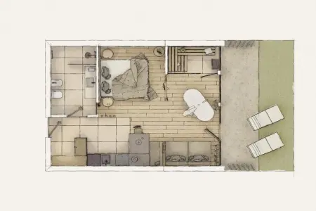 Maison avec sauna privé à Natz, 2 personnes : photo 14