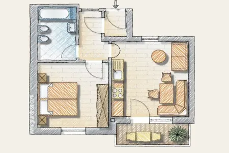 Appartement 46 m² vue Weisshorn à Deutschnofen : photo 25