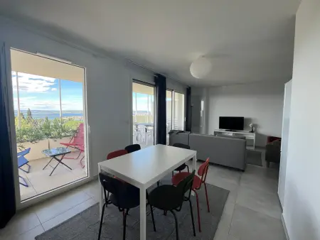 T2 climatisé avec parking - Vue étang de Thau, Sète : photo 9