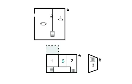 Maison 5 pers. avec piscine et escalier en colimaçon : photo 17