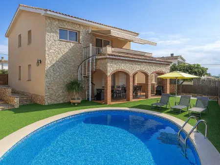 Location villa à Pineda de Mar, Villa vue mer avec piscine - animaux admis