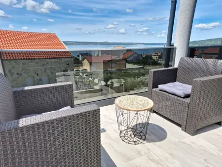 Villa Exotic à Maslenica : maison 4 appartements, vue mer : photo 26
