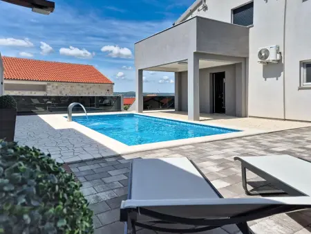 Villa Exotic à Maslenica : maison 4 appartements, vue mer : photo 36