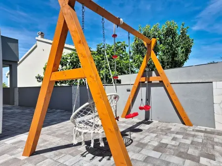 Villa Exotic à Maslenica : maison 4 appartements, vue mer : photo 41