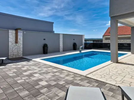 Villa Exotic à Maslenica : maison 4 appartements, vue mer : photo 44
