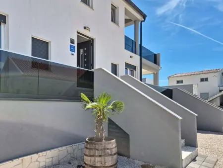 Villa Exotic à Maslenica : maison 4 appartements, vue mer : photo 46