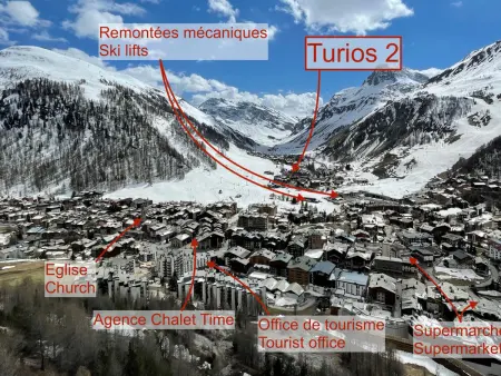 Appartement 8 pers., vue Bellevarde - Skis aux pieds : photo 15
