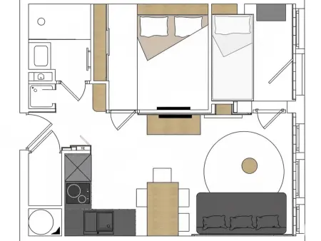 Appartement ski aux pieds à Val-d'Isère, 4 pers. : photo 12