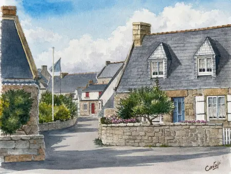 Maison bretonne Île Grande, centre village, 4 pers. - Photo 7