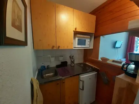 Studio 19m² balcon sud à Valfréjus, 20m télécabine : photo 5