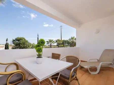 Appartement Dalia aux Salgados - Terrasse vue piscine : photo 12