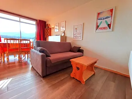 Location appartement à Piau Engaly, Studio cabine avec vue - 6 pers.
