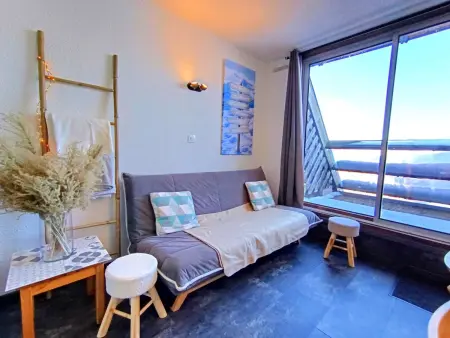 Location appartement à Piau Engaly, Studio avec balcon vue pistes - 4 pers.