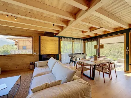 Location chalet à Combloux, Chalet lumineux vue Mont-Blanc - 8 pers.